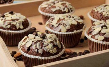 Muffin al cioccolato e mandorle versione gluten free