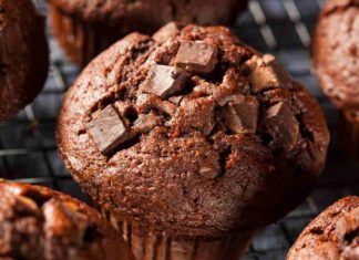 Muffin al cioccolato senza uova e burro Ricettasprint