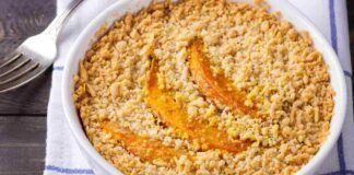 Oggi crumble ma non di mele, con la versione salata parti dalla frolla al parmigiano e un ripieno di zucca pazzesco!