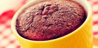 Mug cake super light: stavolta senza farina, solo mele, cacao e in 2 minuti sono pronte! Provala, non torni più indietro!