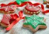 Biscotti decorativi per l'albero alla vaniglia