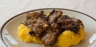 Bruscitt con polenta