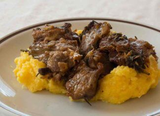 Bruscitt con polenta