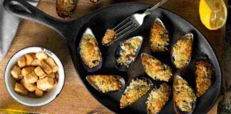 Cozze gratinate al limone