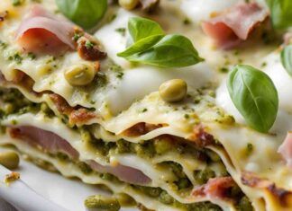 Lasagna pesto di pistacchio e speck - RicettaSprint