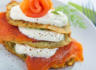 Millefoglie di crepes con salmone Ricettaspriint