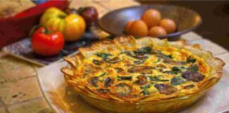 Quiche salata verdure formaggio