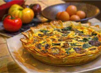 Quiche salata verdure formaggio