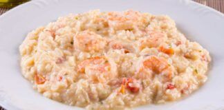 Risotto salmone e gamberetti