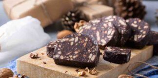 Salame di cioccolato di Natale