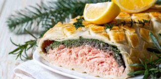 Salmone in crosta sfogliata