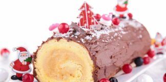 Tronchetto di natale al pandoro e mascarpone