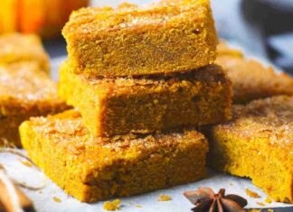 Brownies salato alla zucca - RicettaSprint