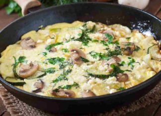 Frittata di zucchine e funghi Ricetta Sprint