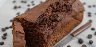 Plumcake al cacao in friggitrice ad aria