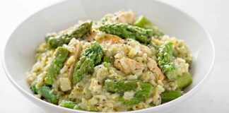 Risotto asparagi e salmone