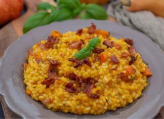 Risotto con pancetta croccante e zucca Ricetta Sprint