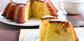 Torta all'acqua con l'arancia