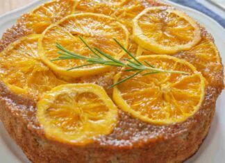 Torta rovesciata all'arancia senza glutine e senza lattosio Ricetta Sprint