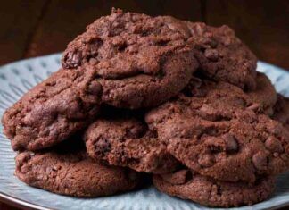 Biscotti al cioccolato di mezzanotte