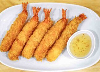 Gamberi in tempura