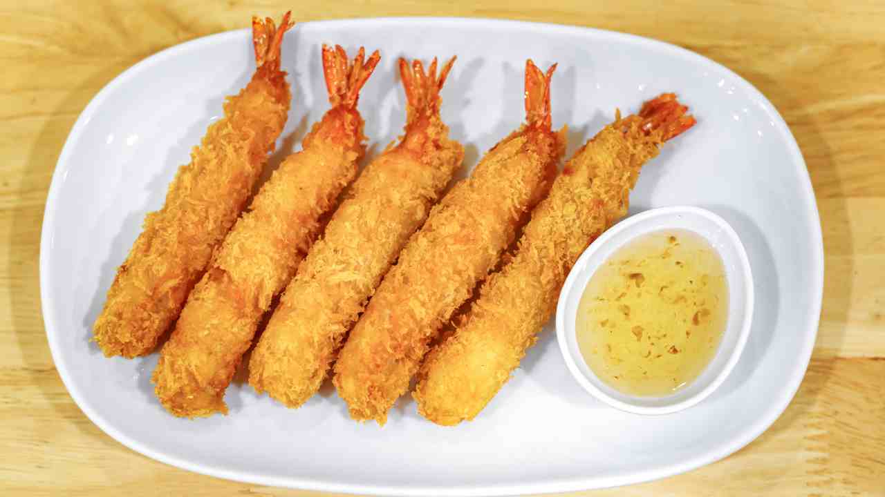 Gamberi in tempura