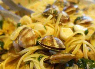 Pasta cremosa con le vongole