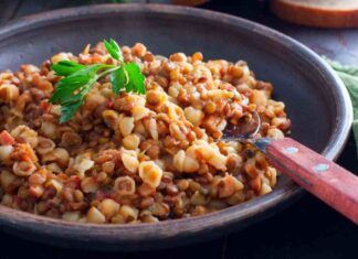 Pasta e lenticchie saporita