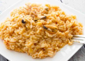 Risotto alla pescatora con preparato surgelato