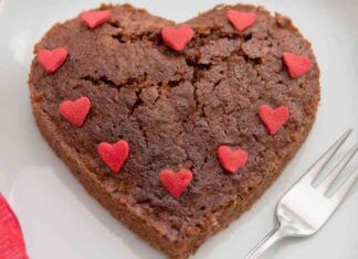 Torta al cioccolato veloce per San Valentino