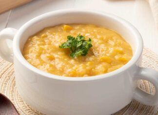 Zuppa di porridge e fagioli