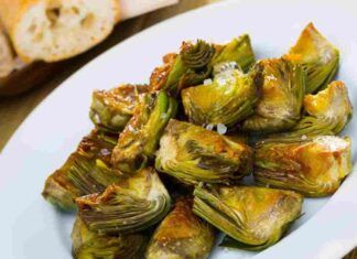 Carciofi nella friggitrice ad aria