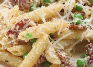 Pasta piselli formaggio e speck Ricetta Sprint