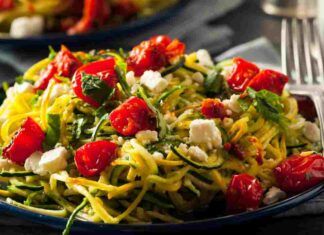 Spaghetti di zucchine con pomodori Ricetta Sprint