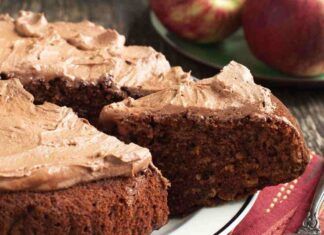 Torta di mele e cacao light