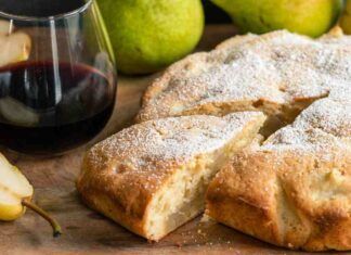 Torta di pere senza zucchero