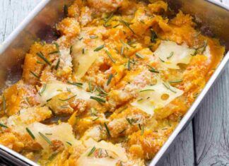 Zucca al forno filante